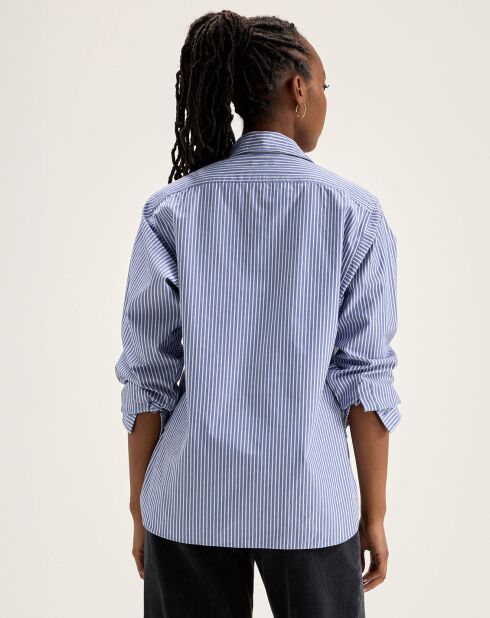 Chemise Gedeon rayée bleue