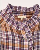 Blouse Claudia à carreaux multicolore