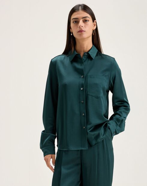 Chemise Pekin hunter