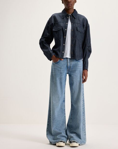 Chemise en jean Kapla 60s stone wash