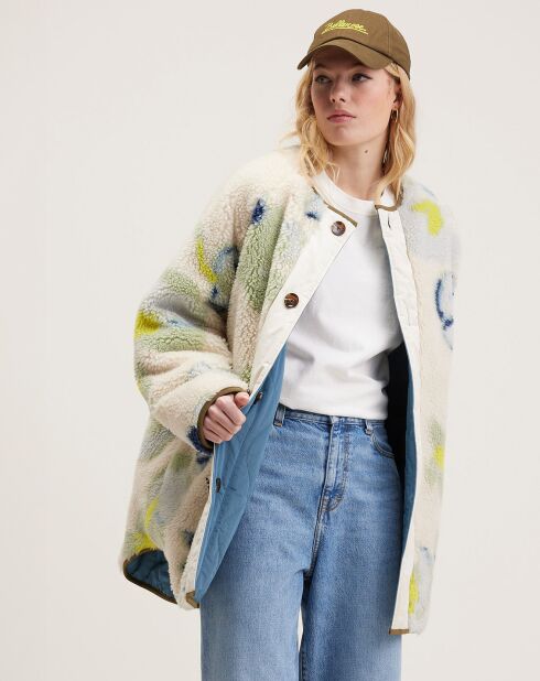 Veste réversible fourrée Hamon blue eyes