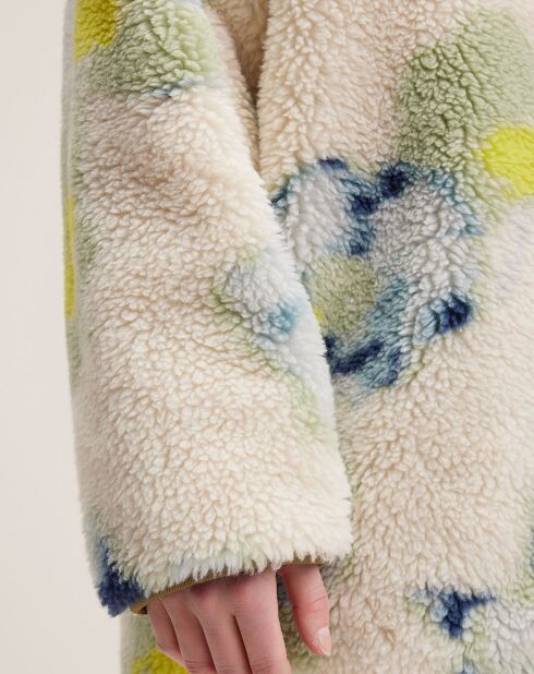 Veste réversible fourrée Hamon blue eyes