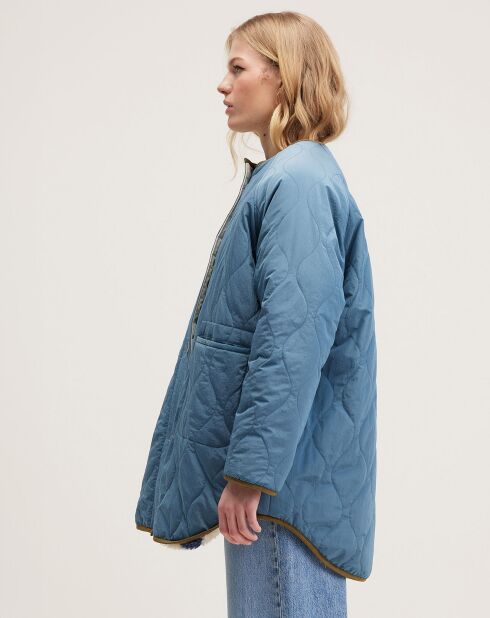 Veste réversible fourrée Hamon blue eyes