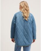 Veste réversible fourrée Hamon blue eyes