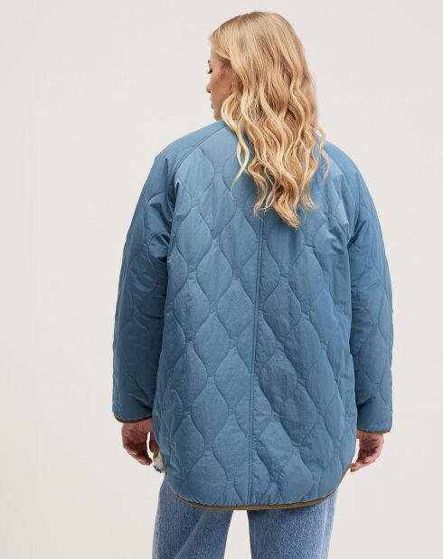 Veste réversible fourrée Hamon blue eyes