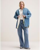 Veste réversible fourrée Hamon blue eyes