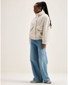 Veste en fausse fourrure Enora crème
