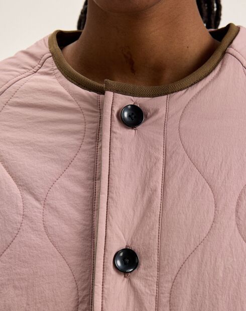 Veste réversible en Laine mélangée Hari rose/vert