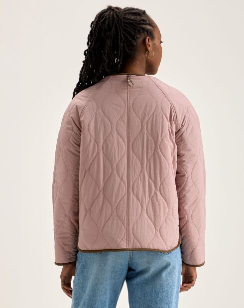 Veste réversible en Laine mélangée Hari rose/vert
