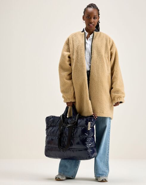 Parka réversible fourrée Helse america/beige