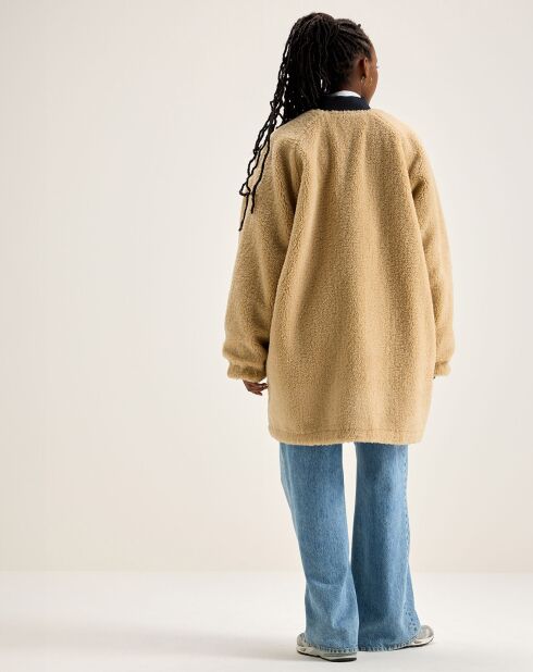 Parka réversible fourrée Helse america/beige