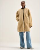 Parka réversible fourrée Helse america/beige