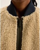 Parka réversible fourrée Helse america/beige
