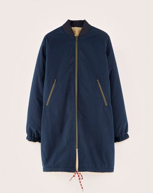 Parka réversible fourrée Helse america/beige