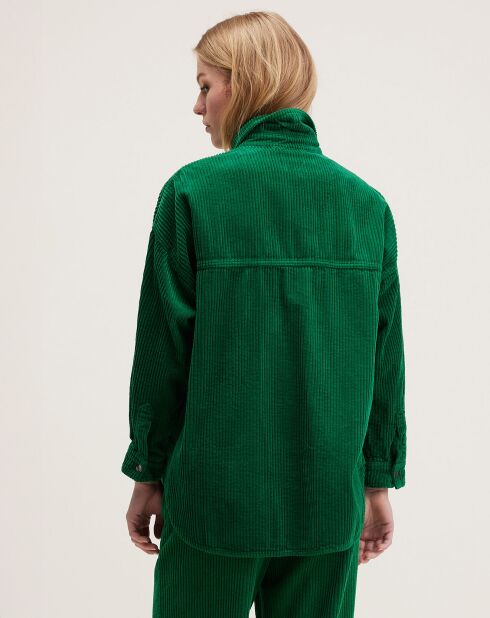 Surchemise en Velours côtelée Guru chlorophile