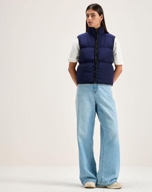Veste réversible fourrée Hansel naval