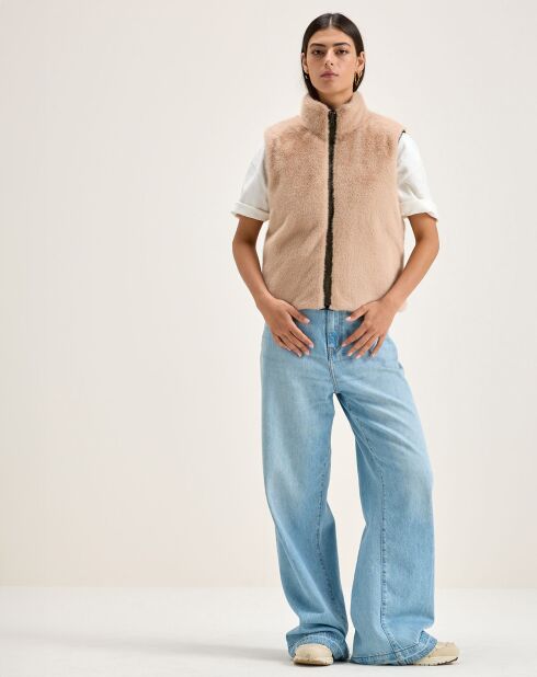 Veste réversible fourrée Hansel naval