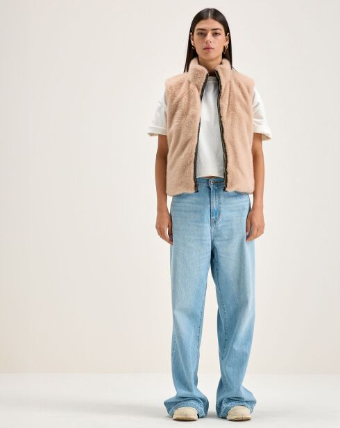 Veste réversible fourrée Hansel naval
