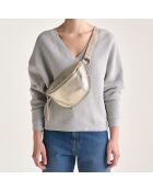 Sac banane en Cuir Rosie doré - 25x16x9 cm