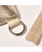 Sac banane en Cuir Rosie doré - 25x16x9 cm