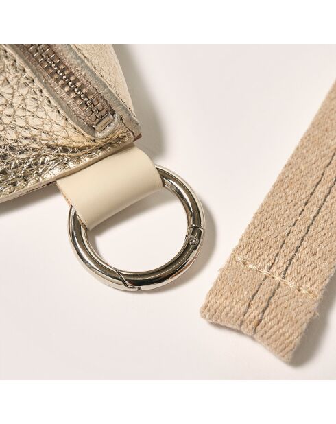 Sac banane en Cuir Rosie doré - 25x16x9 cm