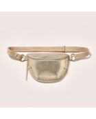 Sac banane en Cuir Rosie doré - 25x16x9 cm