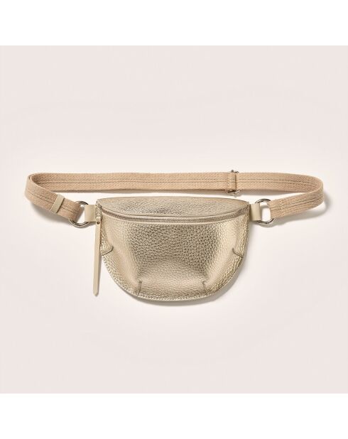 Sac banane en Cuir Rosie doré - 25x16x9 cm