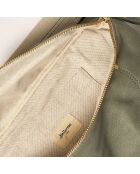 Sac banane en Cuir Souply dusty olive - 33x22x9.2 cm