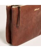 Sac bandoulière en Cuir Skare écureuil - 23x15 cm