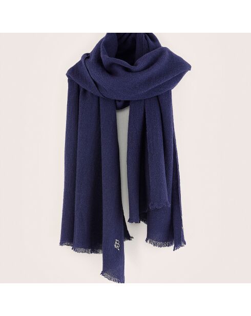 Echarpe en Laine & Yak Rywo naval - 200x80 cm
