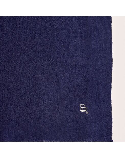 Echarpe en Laine & Yak Rywo naval - 200x80 cm