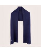 Echarpe en Laine & Yak Rywo naval - 200x80 cm
