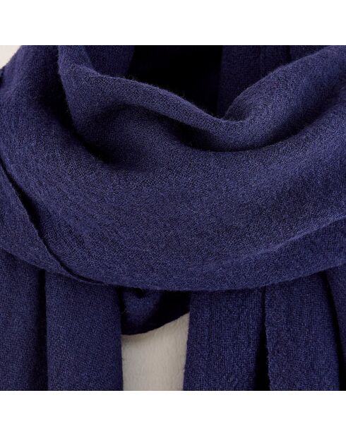Echarpe en Laine & Yak Rywo naval - 200x80 cm