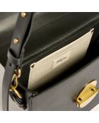 Sac bandoulière en Cuir Sico noir - 18x26.5x11.5 cm