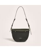 Sac bandoulière en Cuir Sico noir - 18x26.5x11.5 cm