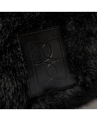 Sac banane en fausse fourrure Hoswel black beauty - 29x18x10 cm