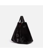 Sac cabas en fausse fourrure Hommie black beauty - 40x60x44 cm