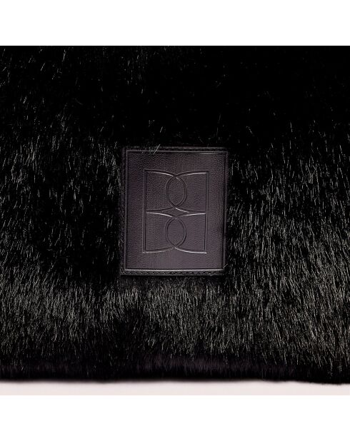 Sac cabas en fausse fourrure Hommie black beauty - 40x60x44 cm