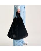 Sac cabas en fausse fourrure Hommie black beauty - 40x60x44 cm