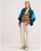 Cardigan en Laine & Coton Gaddin tan