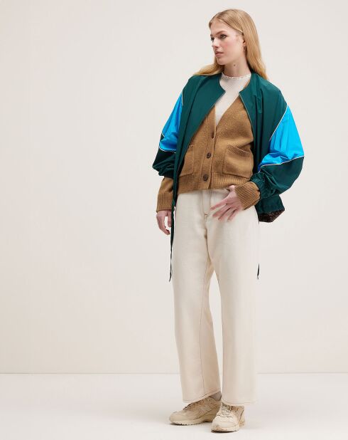 Cardigan en Laine & Coton Gaddin tan