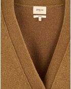 Cardigan en Laine & Coton Gaddin tan