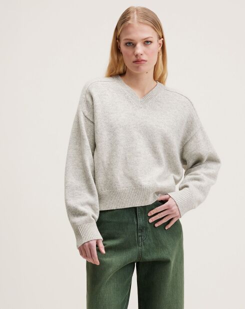 Pull en Laine & Coton Gador oyster