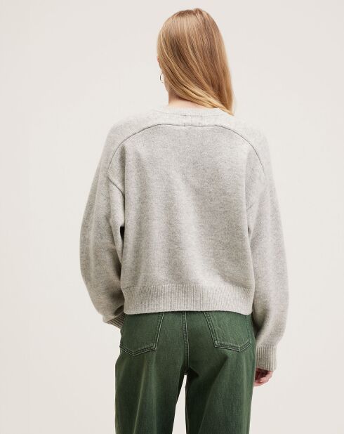 Pull en Laine & Coton Gador oyster
