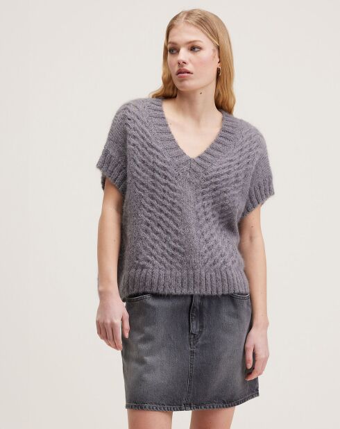 Pull en Mohair mélangé Abevy orage