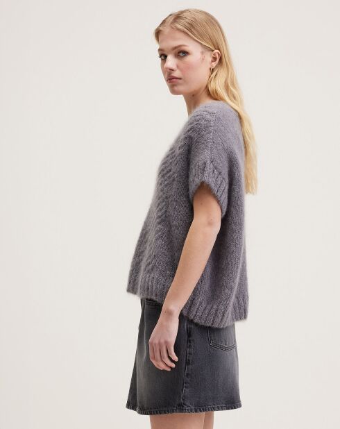Pull en Mohair mélangé Abevy orage