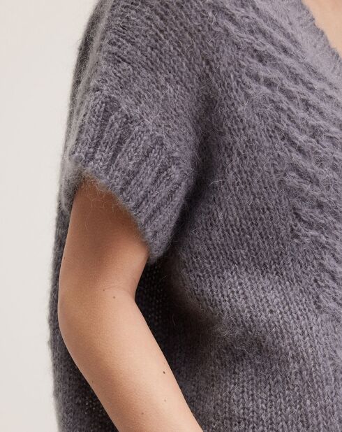 Pull en Mohair mélangé Abevy orage
