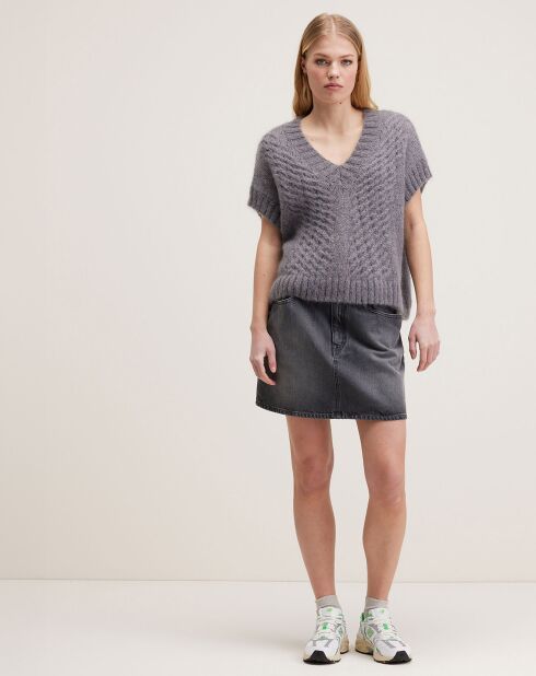 Pull en Mohair mélangé Abevy orage