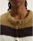 Gilet sans manches en Alpaga mélangé Abogi multicolore