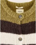 Gilet sans manches en Alpaga mélangé Abogi multicolore